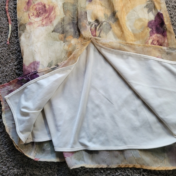 Christy LynnVintage Brown Textured Floral Romantic Maxi Dress Size 6 - Picture 10 of 16